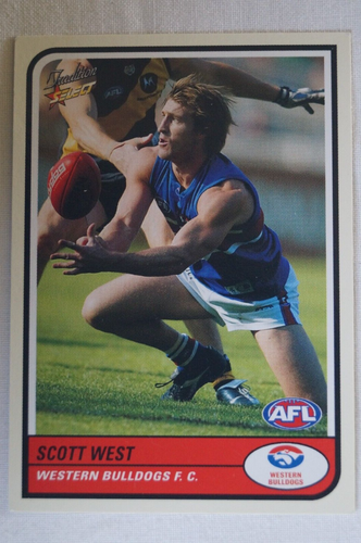 Australian Rules Football Card Select Tradition Western Bulldogs Scott West - Picture 3 of 4