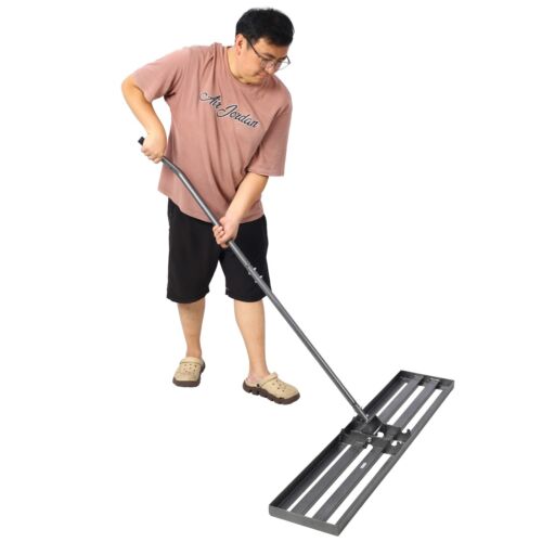 89" Lawn Leveling Rake 48x10 Adjuatble Steel Handle Lawn Leveler for Yard Garden - Picture 7 of 15