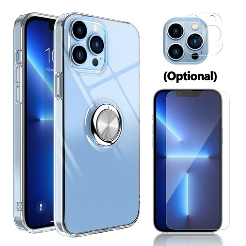 Für iPhone 14 13 Pro Max/Plus Klar Ring Halter Hülle Cover/Objektiv & Displayschutz - Bild 2 von 20