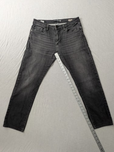 Mavi Jake Slim Leg Jeans Mens Size 33X32 (Fit 33x28) Smoke Gray Regular Rise - Picture 15 of 17
