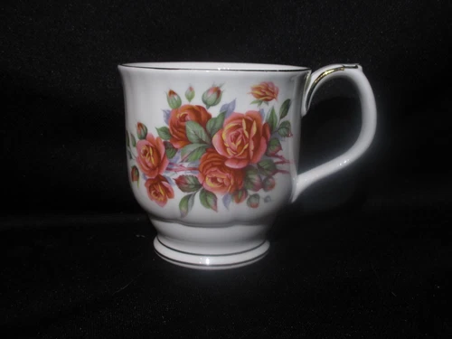 Royal Albert Centennial Rose Coffee Mug Lyric Bone China Made in England