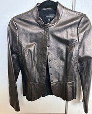 St.John Womens Leather Jacket Size 2 NWOT