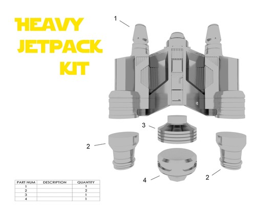 Heavy Infantry Jet Pack Kit - Picture 3 of 4