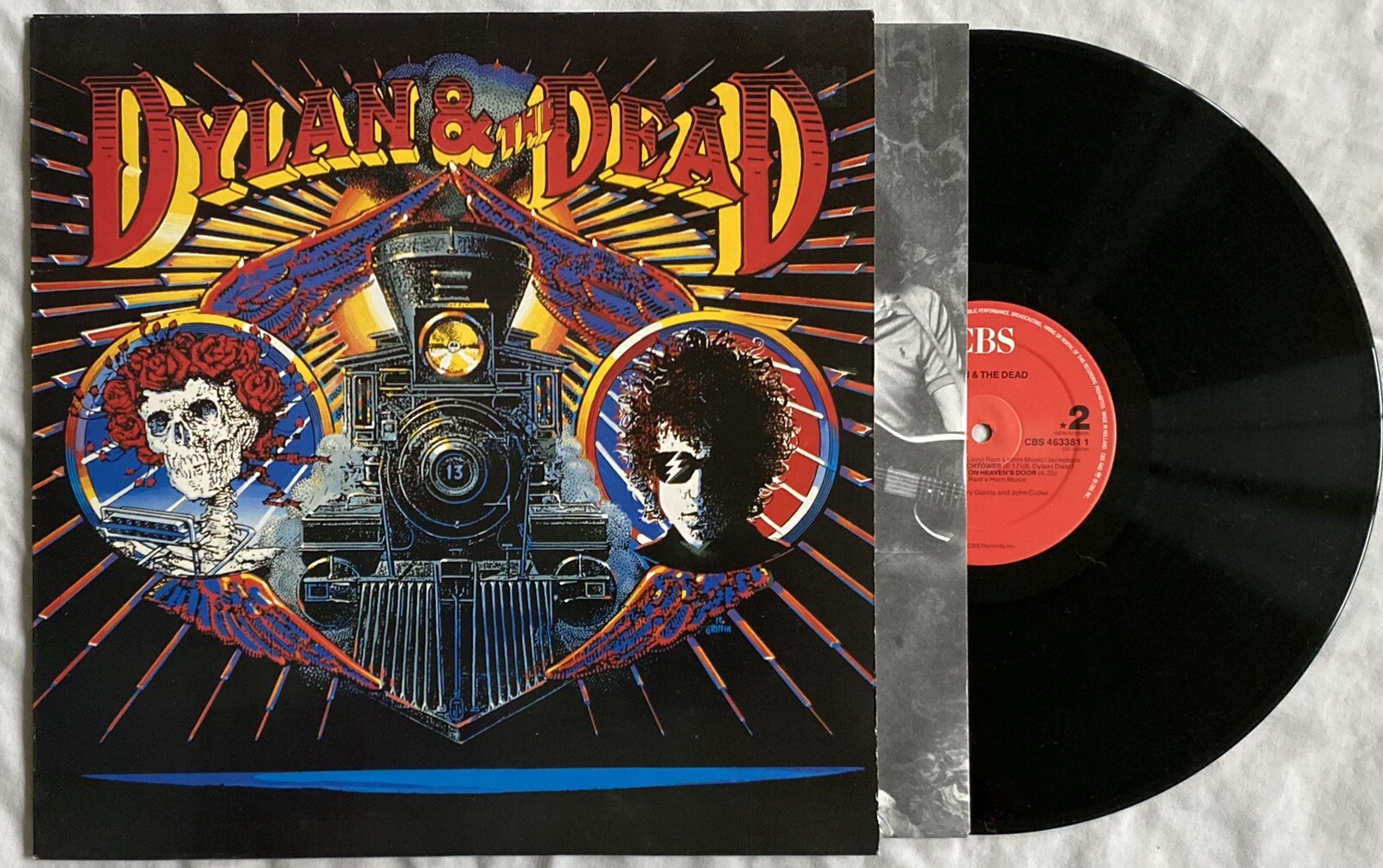 Bob Dylan & The Grateful Dead - Vinyl LP - CBS Europe 1989 - EX+/EX