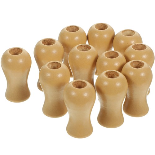 12 Pcs Bamboo Curtain Wooden Pendant Blind Pull Cord Knobs Safety - Picture 6 of 12