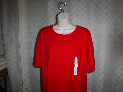 Size Plus Short Sleeve Women's T-Shirts ,3X,2X,1X,0X,Croft & Barrow Multi Color - Picture 282 of 679