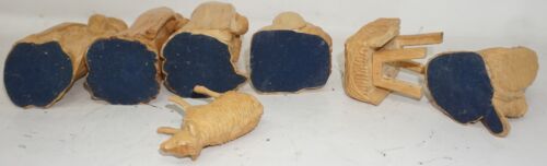 Krippe Krippenfiguren geschnitzte Figuren Weihnachtskrippe Holz DDR Erzgebirge / - Bild 14 von 21