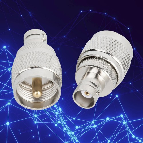 BNC Female to UHF Male Coax Cable Connector Easy to install For PL-259 Converter - Zdjęcie 12 z 14