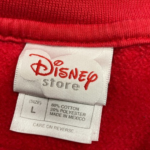 Vintage THE DISNEY STORE MICKEY MOUSE SWEATSHIRT rot 90er Jahre Rundhalsausschnitt DAMEN GROSS - Bild 4 von 4