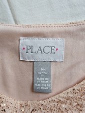 The Children  s Place Pink and Gold Dress size 14