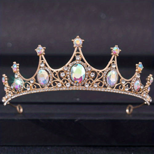 Hochzeit Haarschmuck Barock Strass Kristall Krone Diadem Haarschmuck - Bild 31 von 35