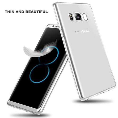 For Samsung Galaxy s8+ PLUS TPU transparent clear bumper cushion back case cover - Picture 2 of 6