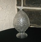 Candy jar Herringbone and hob nail very unique looking item FREE SHIP!