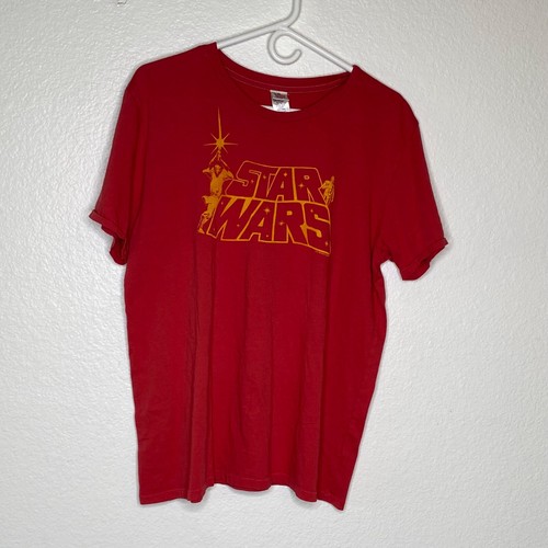 Junkfood Star Wars Shirt Unisex Red Sz XL Luke C-3PO Vintage - Picture 1 of 9