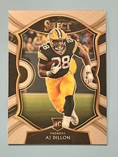 2020 Panini Select #65 AJ Dillon RC Green Bay PACKERS Concourse Level Rookie