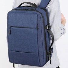 Extra Large Travel Backpack Laptop Backpack Business School Bag w/ USB Port Blue
