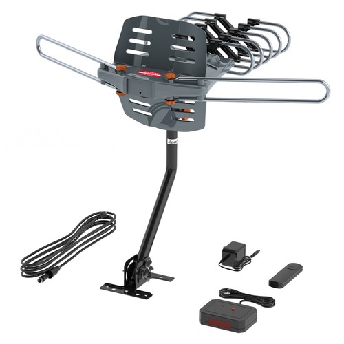 HDTV 1080P Outdoor Amplified Digital Antenna 360 Rotor HD TV UHF VHF FM 990 Mile - Picture 11 of 27