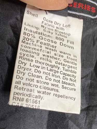 The North Face Summit Series Goose Down Feather Ski Coat Jacket XL VTG Vintage - Picture 12 of 13