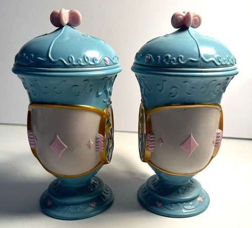 Disney On Ice Set Of 2 Souvenir 6.5" Cinderella Flip Top Drinking Mugs - Picture 7 of 11