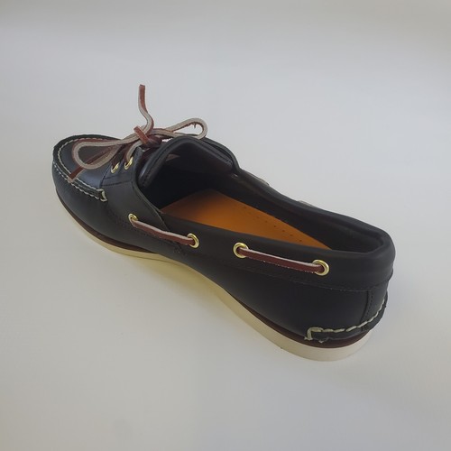 Timberland Classic Two-Eye Boat Shoes Navy Smooth 74036 US Mens Sizes 9-10.5 - Picture 7 of 11
