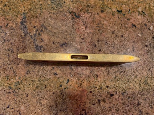 Beautiful Sheffield Mahogany/Brass 9" Magnetic 3 Vial Level - Picture 6 of 6