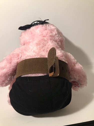 Build-A-Bear Pink BAB Pirate Outfit Sword Hat Black Skull Bandana Jolly Roger - Picture 5 of 5
