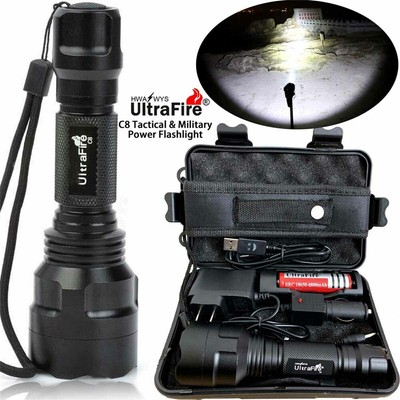 150000LM LED Flashlight Military Grade Torch Super Bright Handheld Work Light