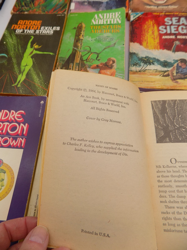 20 Andre Norton Science Fiction Fantasy Taschenbücher Posten - die meisten Ace Verlage Vintage - Bild 7 von 9