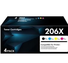 206X Toner Cartridges 4 Pack High Yeild-Replacement for 206A 206X Toner Cartr...