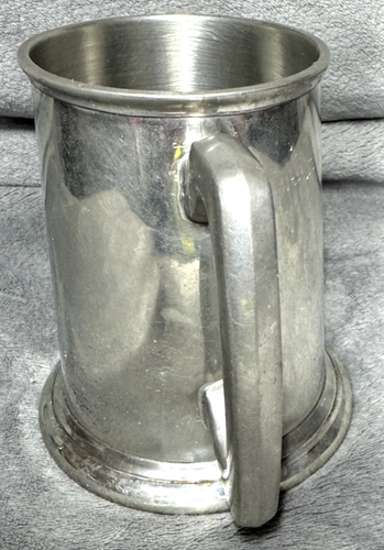 Fondo de vidrio transparente de peltre inglés de colección Raimond Viners of Sheffield Stein 4,75" - Imagen 2 de 9
