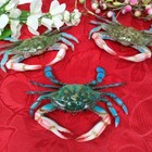 3X Blue Crab Maryland 6" Replica Wall Sculpture Beach Decor Lot Of 3
