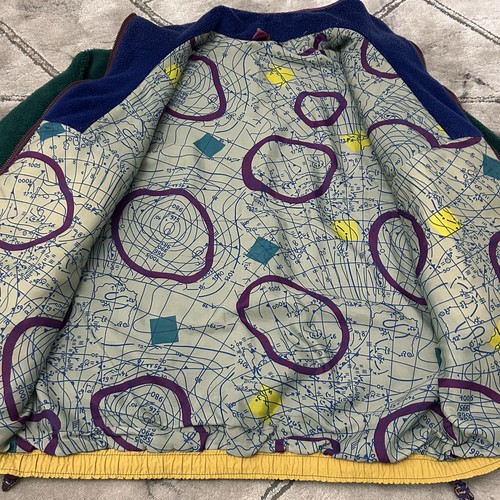 Vintage 90s Helly Hansen Colourful Deep Pile Fleece Jacket - LARGE Mens Boxy - Picture 11 of 11