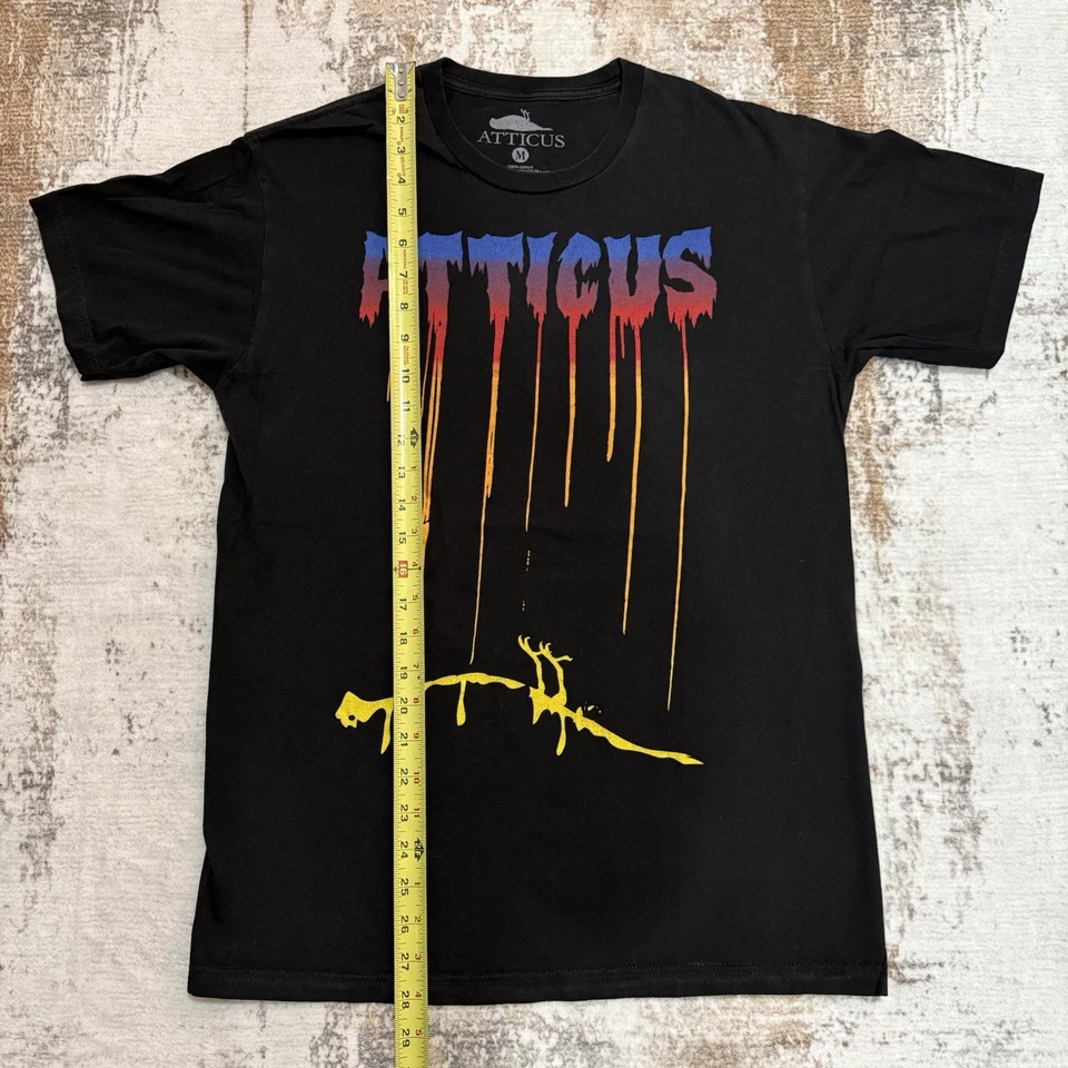 Camiseta Atticus Slasher vintage Y2K. Cofundado por Blink-182. Talla M Foto 3 de 4