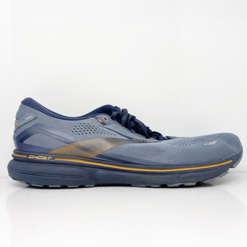 Brooks Mens Ghost 15 1103932E025 Blue Running Shoes Sneakers Size 14 2E
