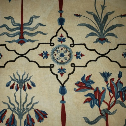 Tela para cortinas Gaston Y Daniela Karachi vintage años 90 muestra estilo Taj Mahal F4005 - Imagen 5 de 7