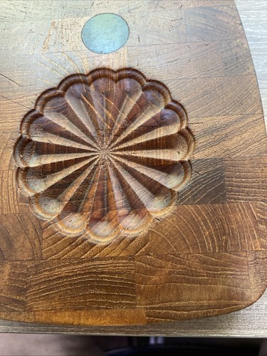 MCM Digsmed formaggio/tagliere in legno di teak vintage - 1964 Danimarca. - Foto 8 di 11