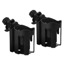 2pcs Adjustable Drink Cup Bottle Holder Brackets With Phone Mount  For Strollers