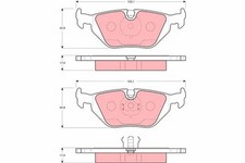 Bremsbelag Satz Bremsscheibe Scheibenbremse für BMW E36 Z3 91-03 Hinten TRW