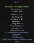 Diablo 2 D2R ROTW Tal Rasha's Fine Spun Belt PC Xbox Softcore Ladder Season 13