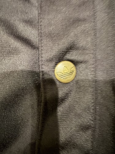 Vintage 80s Adidas ATP Track Jacket Men's Black and Yellow Size Large Button up. - Picture 5 of 13