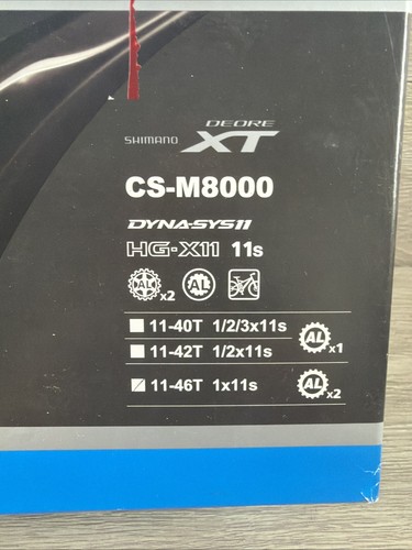 Piñón casete bicicleta de montaña Shimano Deore XT CS-M8000 11 velocidades 11-40T XC MTB - Imagen 2 de 6