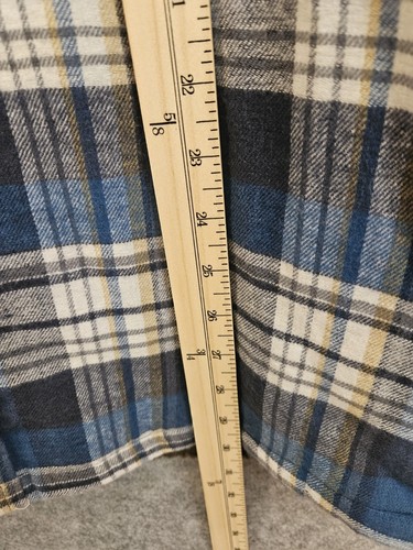 CRAFTSMAN Flannel Shirt Jacket Sherpa Lined Men's 2XL Lumberjack Navy Plaid NEW - Picture 11 of 16