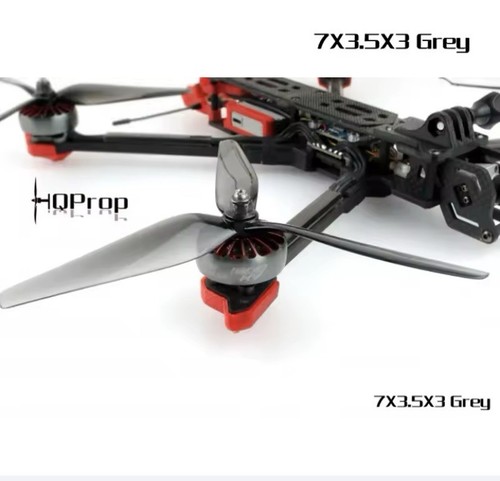 Hq Prop 7035, gris oscuro, hojas de propulsor de drones Fpv. Drone Freestyle, largo alcance - Imagen 2 de 3