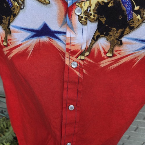 Vintage Panhandle Slim Youth S Western Pearl Snap Shirt Rodeo Bull Rider USA EUC - Bild 4 von 8