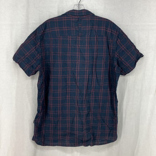 Camicia The North Face uomo grande rosso/blu a quadri leggera outdoor con bottoni - Foto 15 di 15