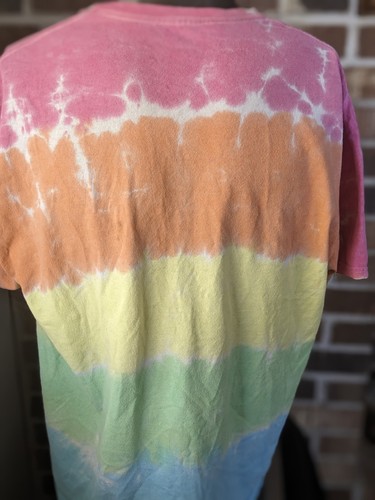 Woodstock Tie-Dye T-Shirt ”Peace, Music…Love” Multicolor Size L-XL Measurements - Picture 5 of 12