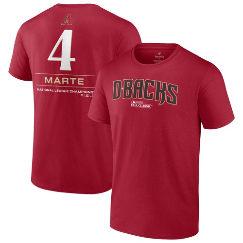 Men's Fanatics Ketel Marte Red Arizona Diamondbacks 2023 World Series Name &