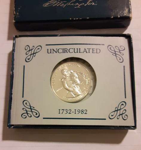 1982 George Washington 250th Anniversary Silver Half Dollar - Picture 2 of 3