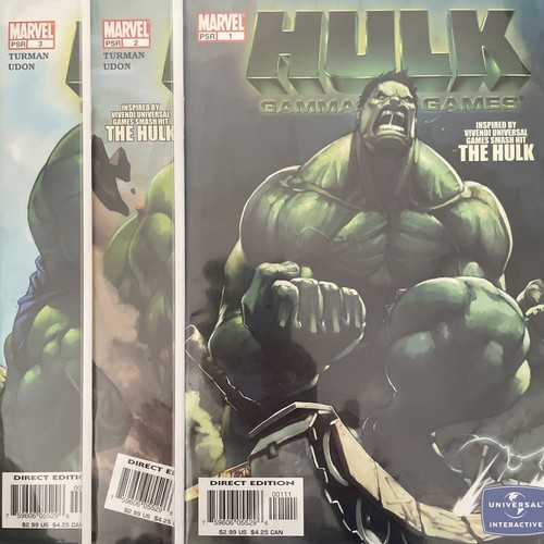 Hulk Gamma Games #1 2 & 3 (Marvel) Lot Of 3 Comics Complete Set Incredible Hulk