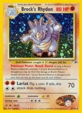 Moderately Played Brock's Rhydon - 2/132 - Holo Rare - Unlimited Edition Pokemon